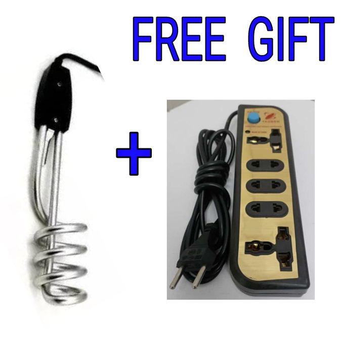 Electric Stainless// Water Heater// Immersion Coil,,water Heater// Free Black Extension