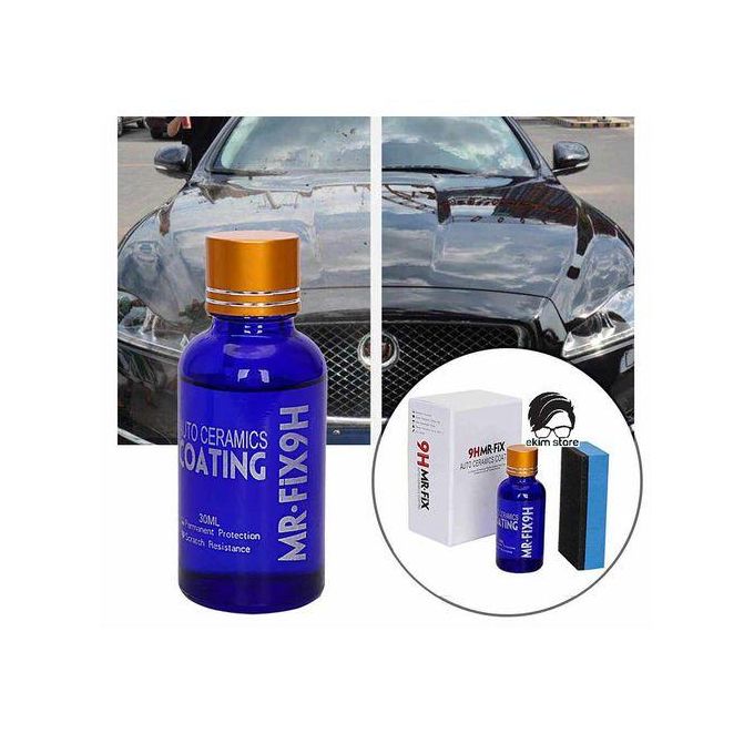 Automotive Ceramic Coating, Greyghost Mr Fix 9H Anti Scratch Hydrophobic Polish Nano Coating Kit, High Gloss Car Paint Sealant Protection