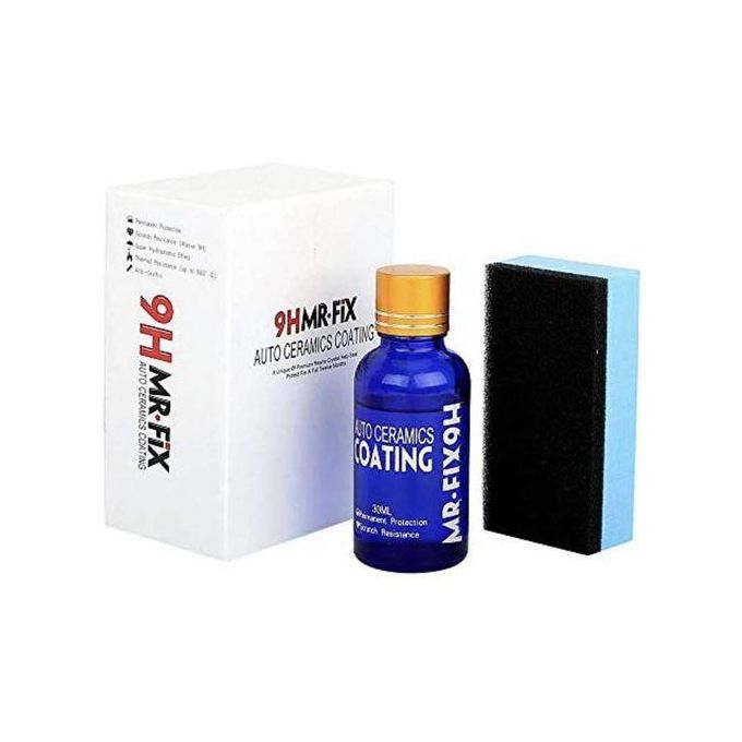 Automotive Ceramic Coating, Greyghost Mr Fix 9H Anti Scratch Hydrophobic Polish Nano Coating Kit, High Gloss Car Paint Sealant Protection