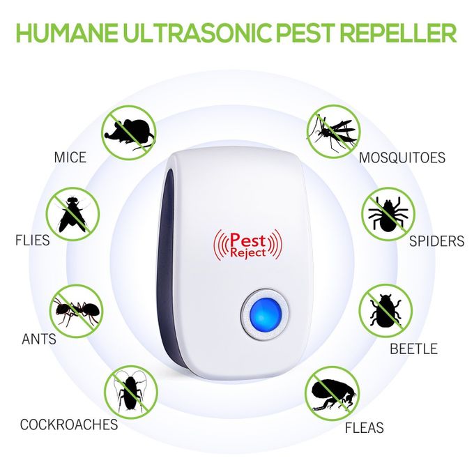 Ultrasonic Electronic Pest Repeller with Night Light Insect Mosquito Killer Bug Zapper Non-toxic Safe Home Mosquito Repellent for Mice Mosquitoes Ants Spiders Cockroaches Repelling