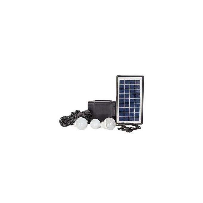 Kamisafe Solar Lighting System_Solar Panel, LED Lights And Phone Charging Kit