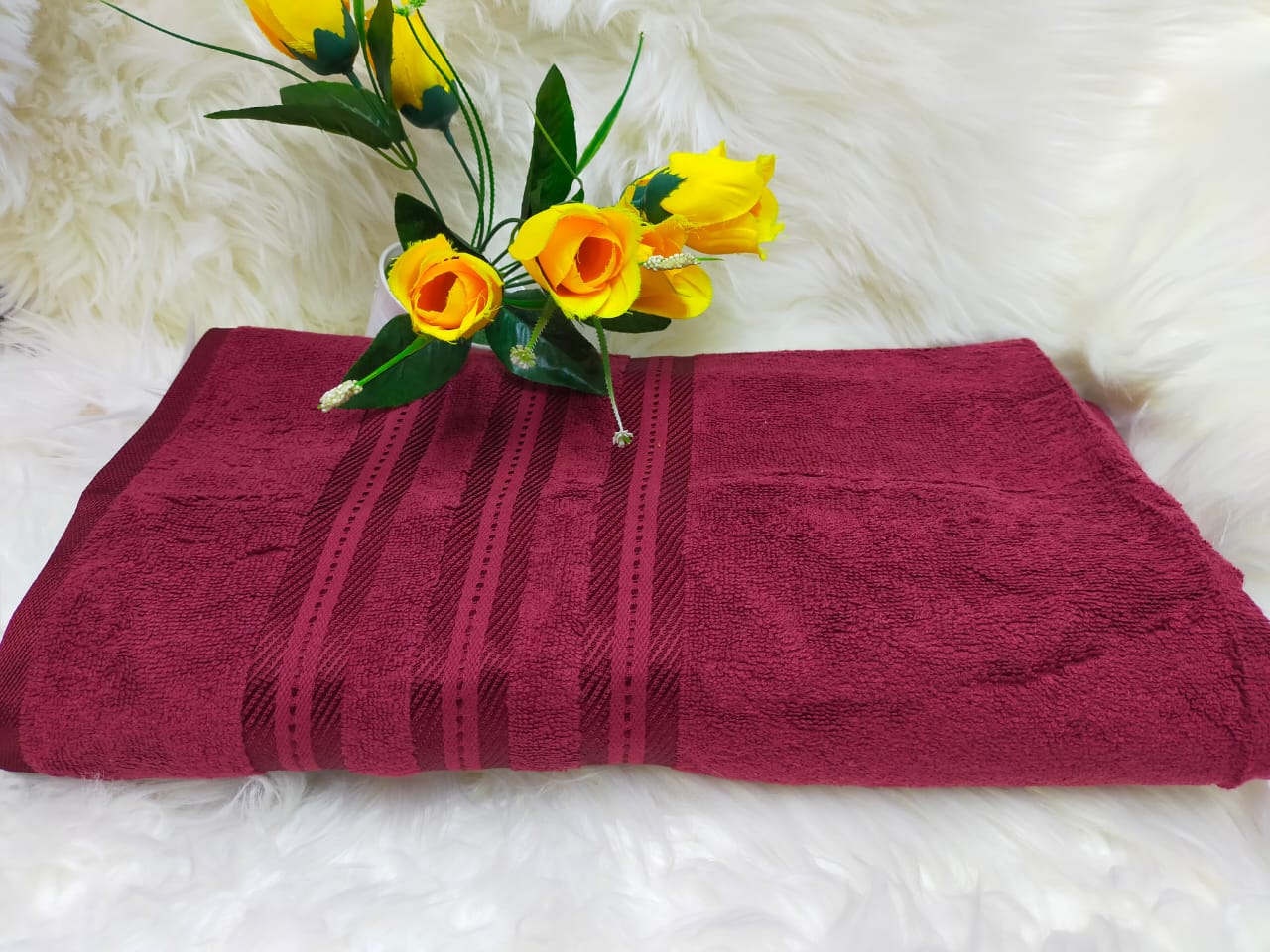 White Cotton soft Bathing towels -Highly absorbent White 75x150cm