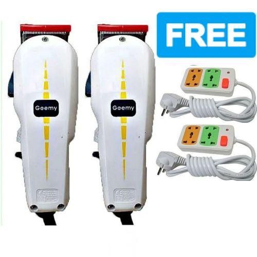 Geemy NEW ARRIVAL: BEST 2 PROFESSIONAL BARBERING HAIR SHAVING MACHINE-KINYOZI + FREE 2-WAY POWER EXTENSION CABLE – IDEAL FOR KINYOZI BUSINESS, HOME USE, STUDENTS, AND ADULTS