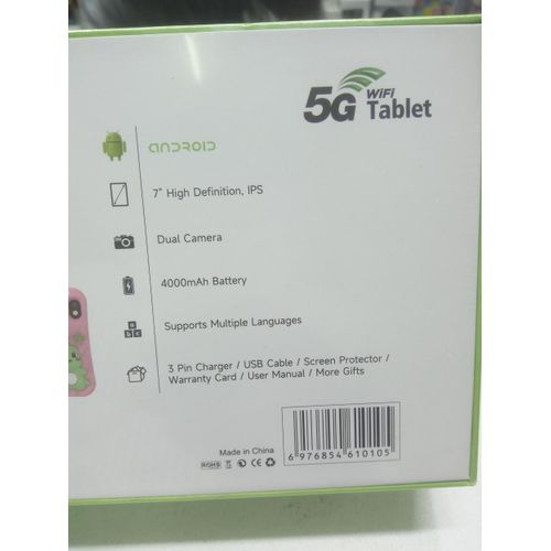 Modio KIDS STUDY TABLETS 256GB/6GB 5G 4000MAH WITH SIMCARD SLOT SILICONE COVER,TOUCH PEN