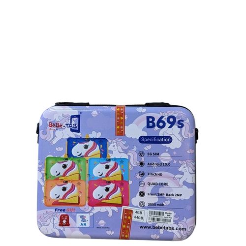 Bebe KIDS STUDY TABLET 5G 128GB/4GB WITH SIMCARD SLOT UNICORN EDITION WITH REUSABLE BOX