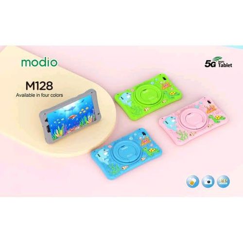 Modio KIDS STUDY TABLETS 256GB/6GB 5G 4000MAH WITH SIMCARD SLOT SILICONE COVER,TOUCH PEN