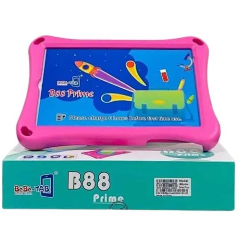 Bebe PRIME 8INCH KIDS STUDY TABLET 256GB/6GB 5G UNBREAKABLE SCREEN WITH SIMCARD SLOT 400MAH