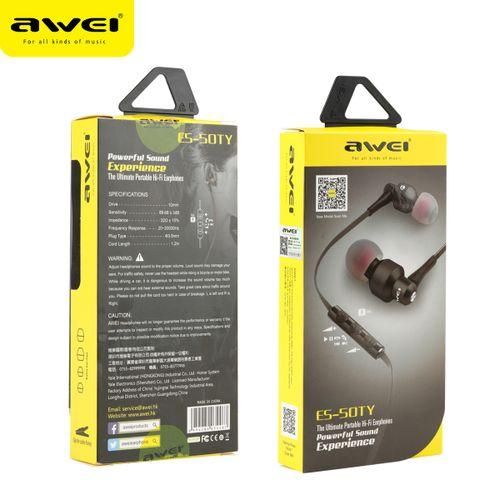 Awei Es 50ty Wired Earphones ,heavy Bass And Quality Sound