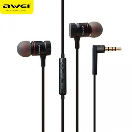 Awei In ear 70ty wired earphones with jack heavy bass