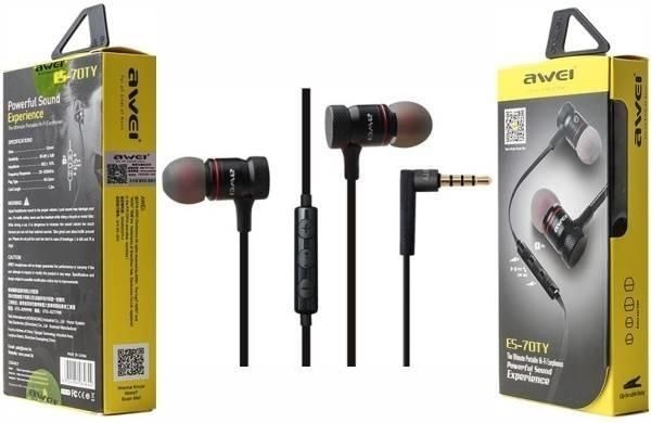 Awei In ear 70ty wired earphones with jack heavy bass