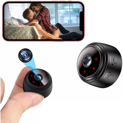 A9 MINI SECRET SPY WIFI HIDDEN CCTV CAMERA + KEYCHAIN SPRAY