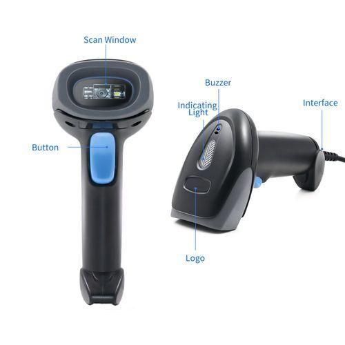 Handheld Barcode Scanner 1D/2D/QR 2.4G Wireless & USB Wired
