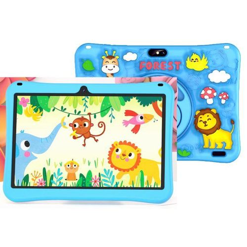 Modio M25 6GB RAM 256GB ROM Kids' Android Tablet 10.1 Inches, Dual Camera, Sim Card Support + Wi-Fi + Free Gift Set - Blue