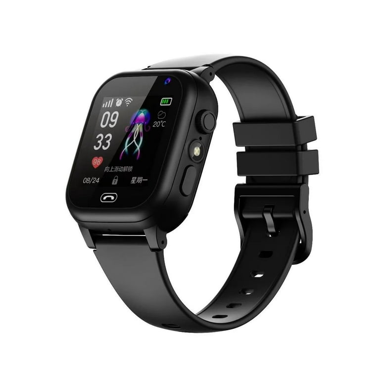 Children Smartwatch Boys Girls Camera Gps Answer Call Electronic Life Waterproof Smart Watches Support 2g Montre Enfant (Smart2023 C005 - Black)