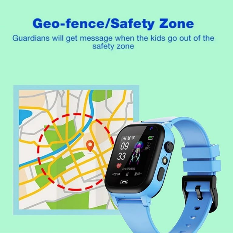 Children Smartwatch Boys Girls Camera Gps Answer Call Electronic Life Waterproof Smart Watches Support 2g Montre Enfant (Smart2023 C005 - Black)