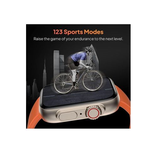 Smartwatch Ultra 9 fendior 7 in 1 strap wireless charging watch with 7straps and a plastic case