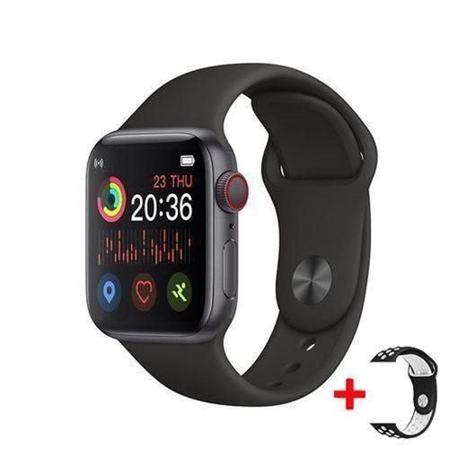 Men's Black Dual Strap Smart Watch T55 Bluetooth Sports Watch
