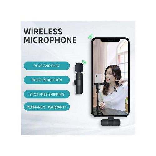 Sokany 3 In 1 Mini Double Microphone,Wireless Lapel Microphone For Iphone Android Camera Plug-Play,Professional Noise Reduction Recording Clip Mic