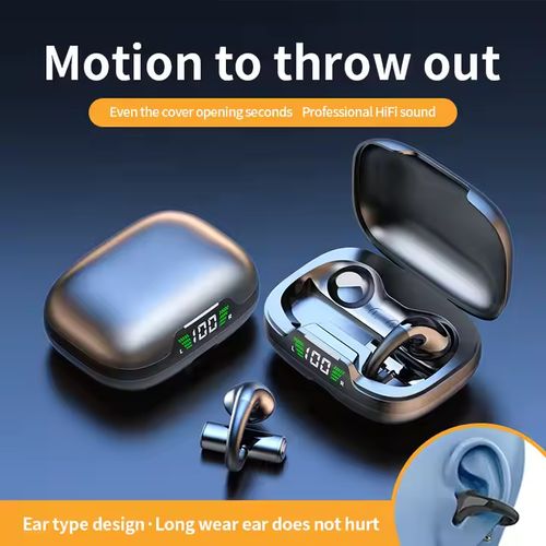 Hot Earring Earphone Jr03 Earbuds Bone Conduction Headphones Ear Clip Earhook Buds Earphones JR03
