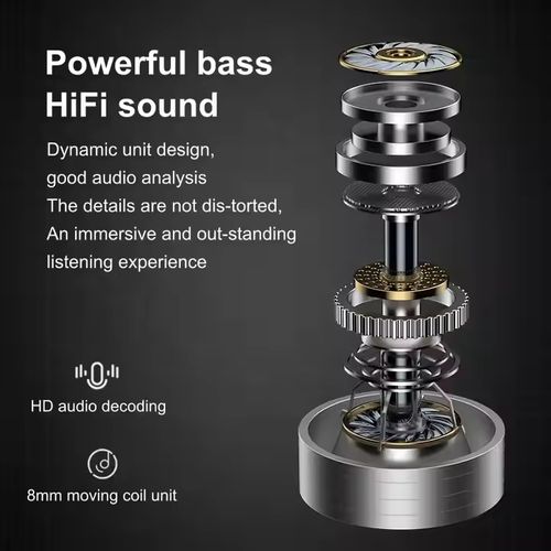 Wireless TWS Earbuds Deep Bass BT 5.2 Touch Control Waterproof Earphone Headphone