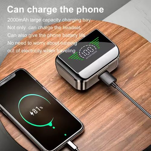 Wireless TWS Earbuds Deep Bass BT 5.2 Touch Control Waterproof Earphone Headphone