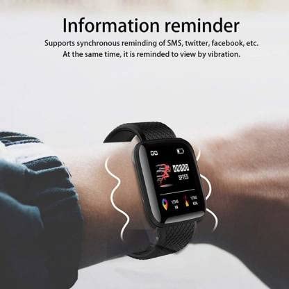 116 Plus smart watch heart rate and blood pressure monitor for men, women and children