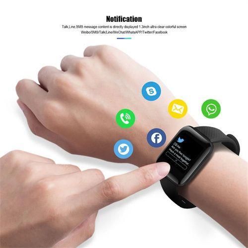 116 Plus smart watch heart rate and blood pressure monitor for men, women and children