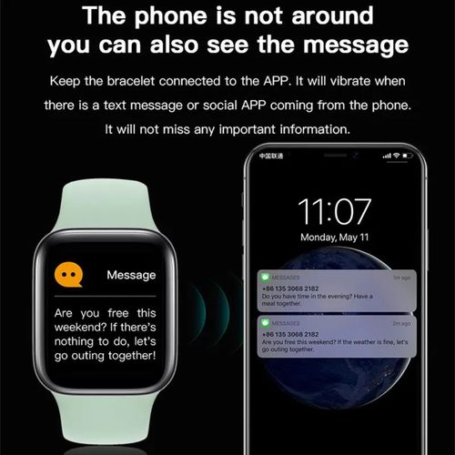 U8 Pro 2.09 inch Color Screen Smart Watch Earphone Set,Support Heart Rate Monitoring / Blood Pressure Monitoring
