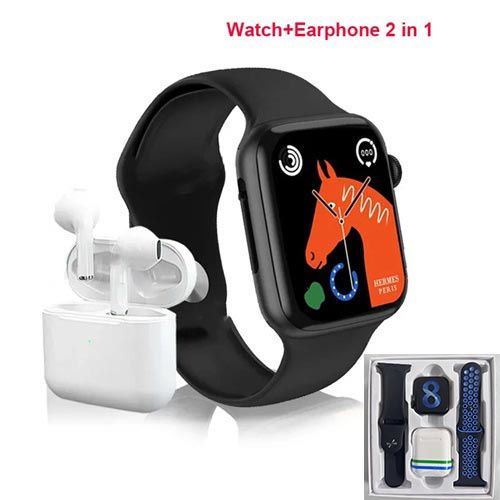 U8 Pro 2.09 inch Color Screen Smart Watch Earphone Set,Support Heart Rate Monitoring / Blood Pressure Monitoring