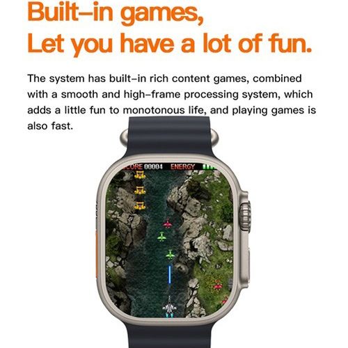 T800 Smart Watch 49mm 2024 New NFC Men Women GPS Track Bluetooth Call BT Music Games Wireless Charging Smartwatch