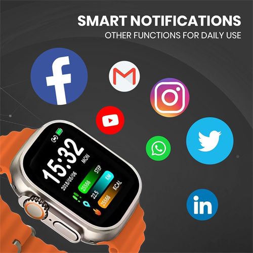 T800 Smart Watch 49mm 2024 New NFC Men Women GPS Track Bluetooth Call BT Music Games Wireless Charging Smartwatch