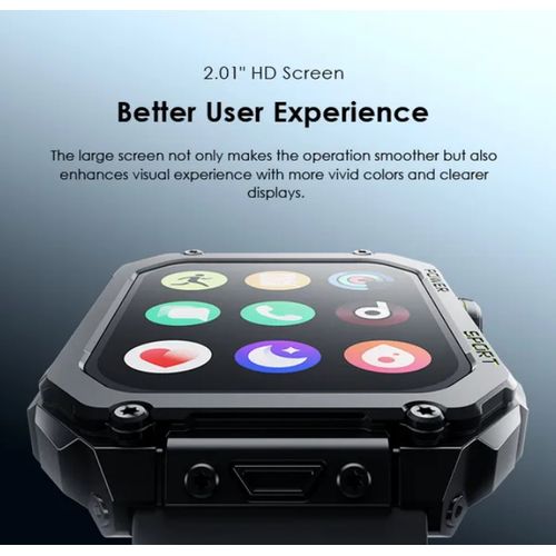 Oraimo Watch Nova V 2.01" HD Video Watch Faces BT Call Quick Reply Health Monitor Smart Watch