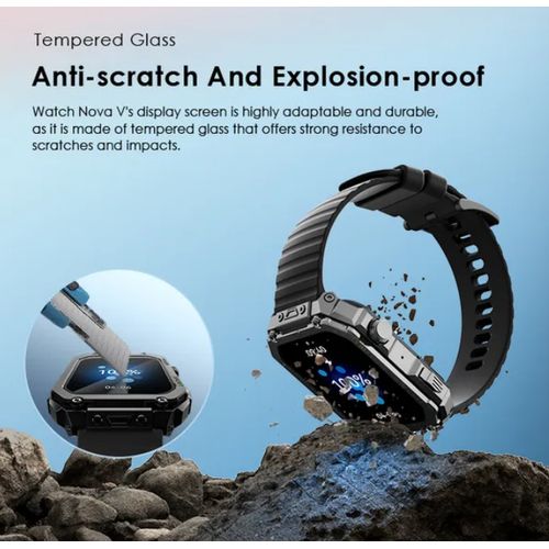 Oraimo Watch Nova V 2.01" HD Video Watch Faces BT Call Quick Reply Health Monitor Smart Watch