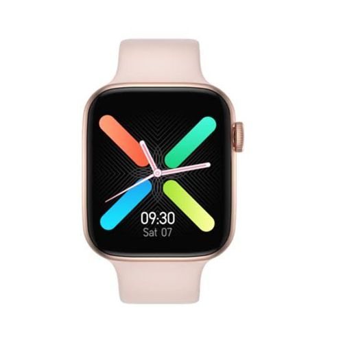 T500 1.54 inch High Defination Color Screen with Heart Rate and Blood Pressure,IP67 Waterproof Smartwatch (Pink/Gold)