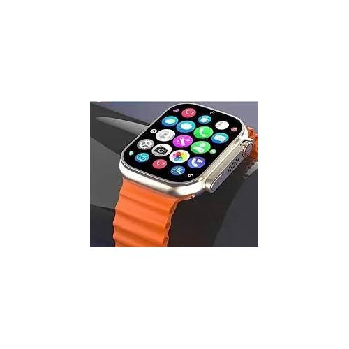 Ultra T800 8 Series Big 1.9inch Display Smart Watch with Bluetooth Calling, Voice Assistant &123 Sports Modes, 8 Unique UI Interactions, SpO2, 24/7 Heart Rate Tracking (Orange)