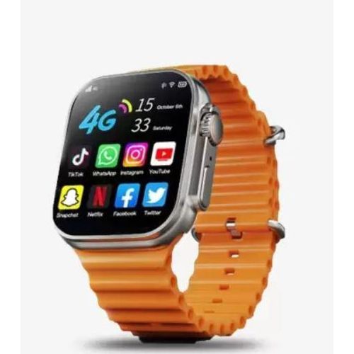 Ultra T800 8 Series Big 1.9inch Display Smart Watch with Bluetooth Calling, Voice Assistant &123 Sports Modes, 8 Unique UI Interactions, SpO2, 24/7 Heart Rate Tracking (Orange)