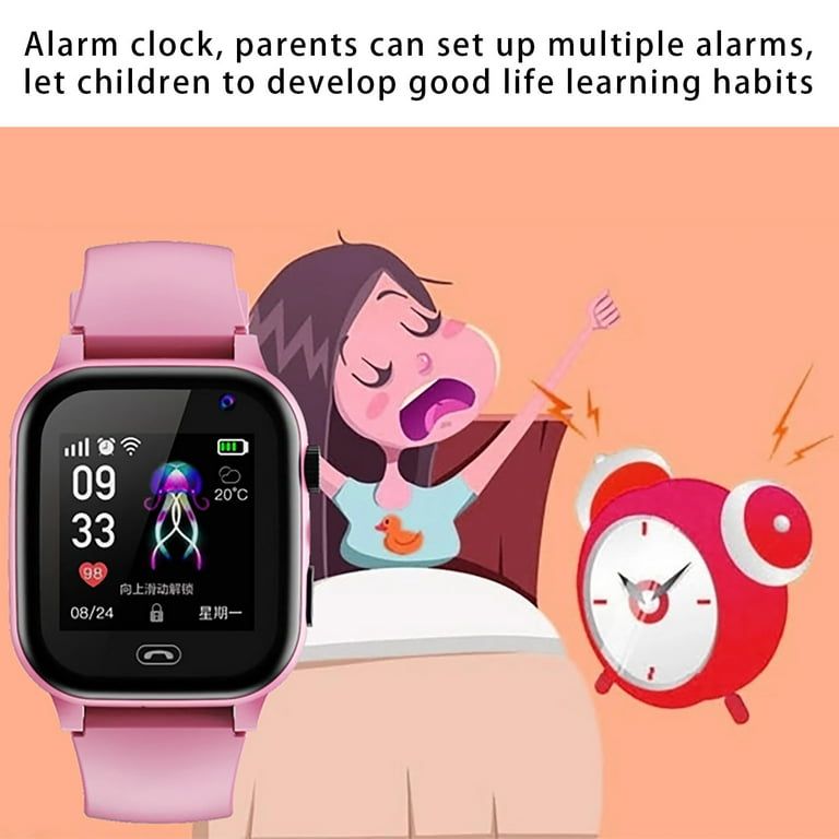 Children Smartwatch Boys Girls Camera Gps Answer Call Electronic Life Waterproof Smart Watches Support 2g Montre Enfant (Smart2023 C005 - Pink)