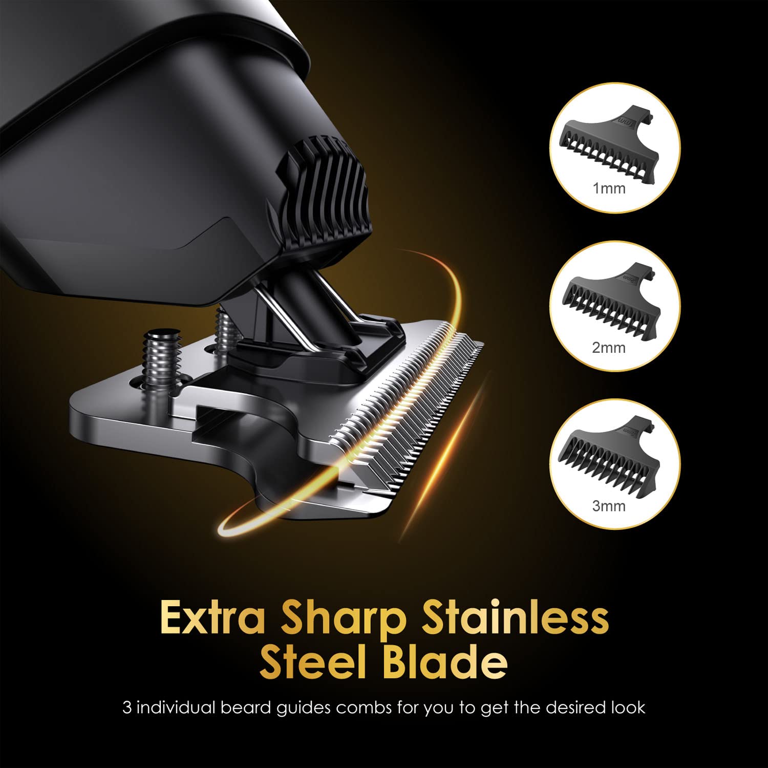Oraimo Hair Trimmer for Men,Corded & Cordless Hair Clipper with Zero Gapped Baldheaded T-Blade Trimmer with Close Cutting,150 mins Runtime,Stainless Steel Blades,Professional Hair Trimmer and Shaver F