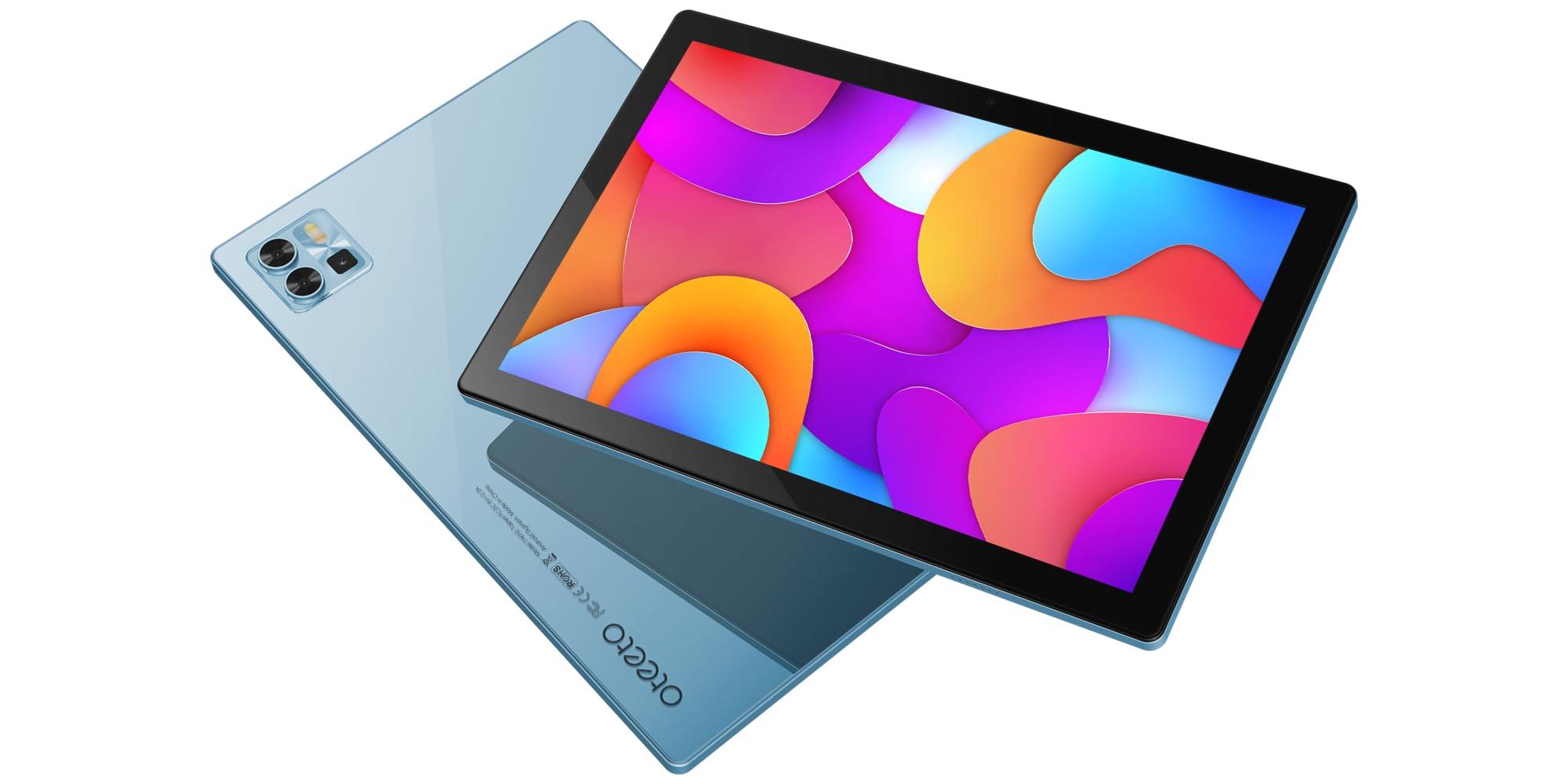 Oteeto Tab 12 Pro 5G Android Tablet, 10.1 Inch Display, 8GB RAM, 512GB ROM, 6000 mAh Battery, Wireless Keyboard (Blue)