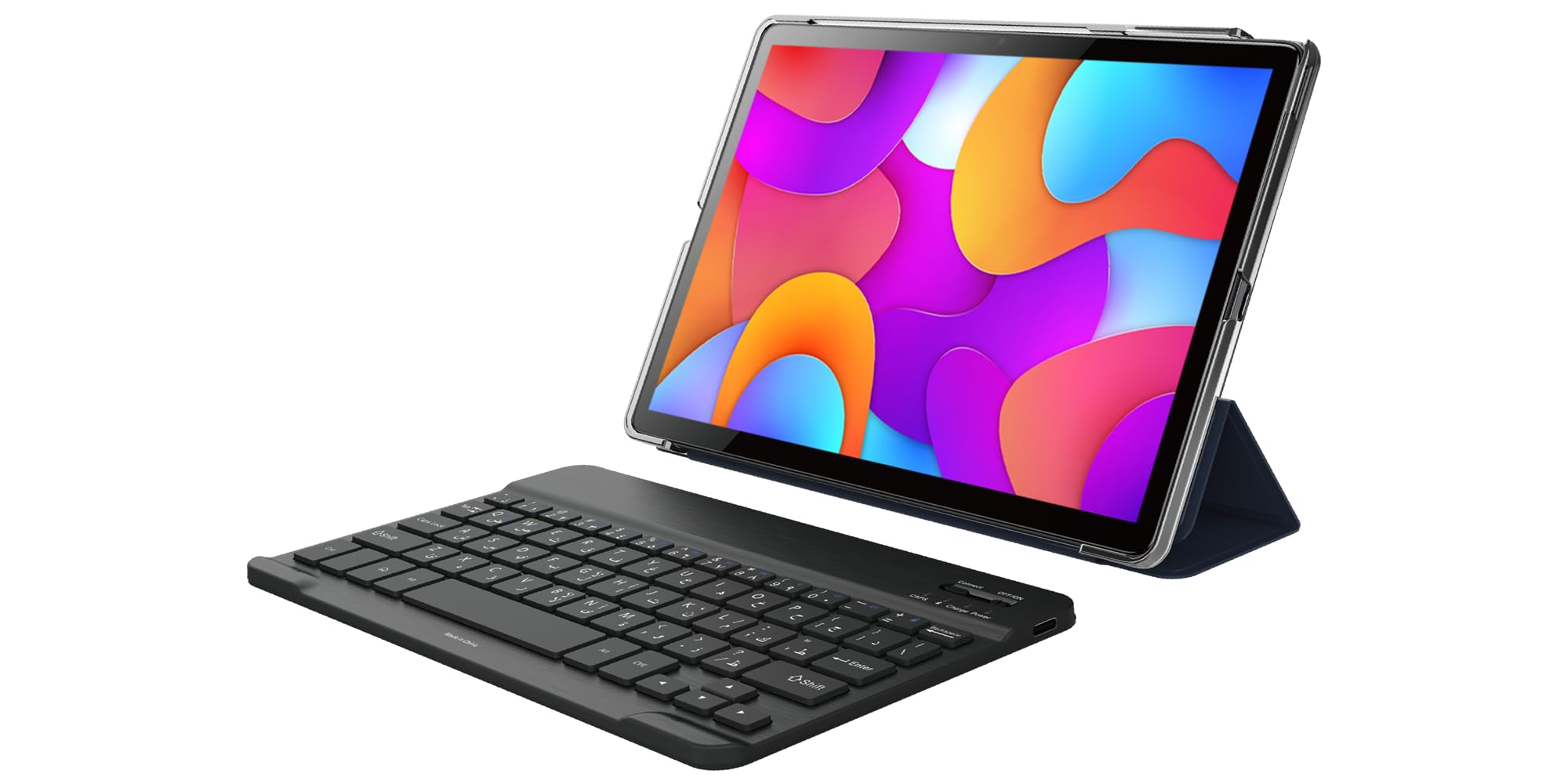 Oteeto Tab 12 Pro 5G Android Tablet, 10.1 Inch Display, 8GB RAM, 512GB ROM, 6000 mAh Battery, Wireless Keyboard (Blue)