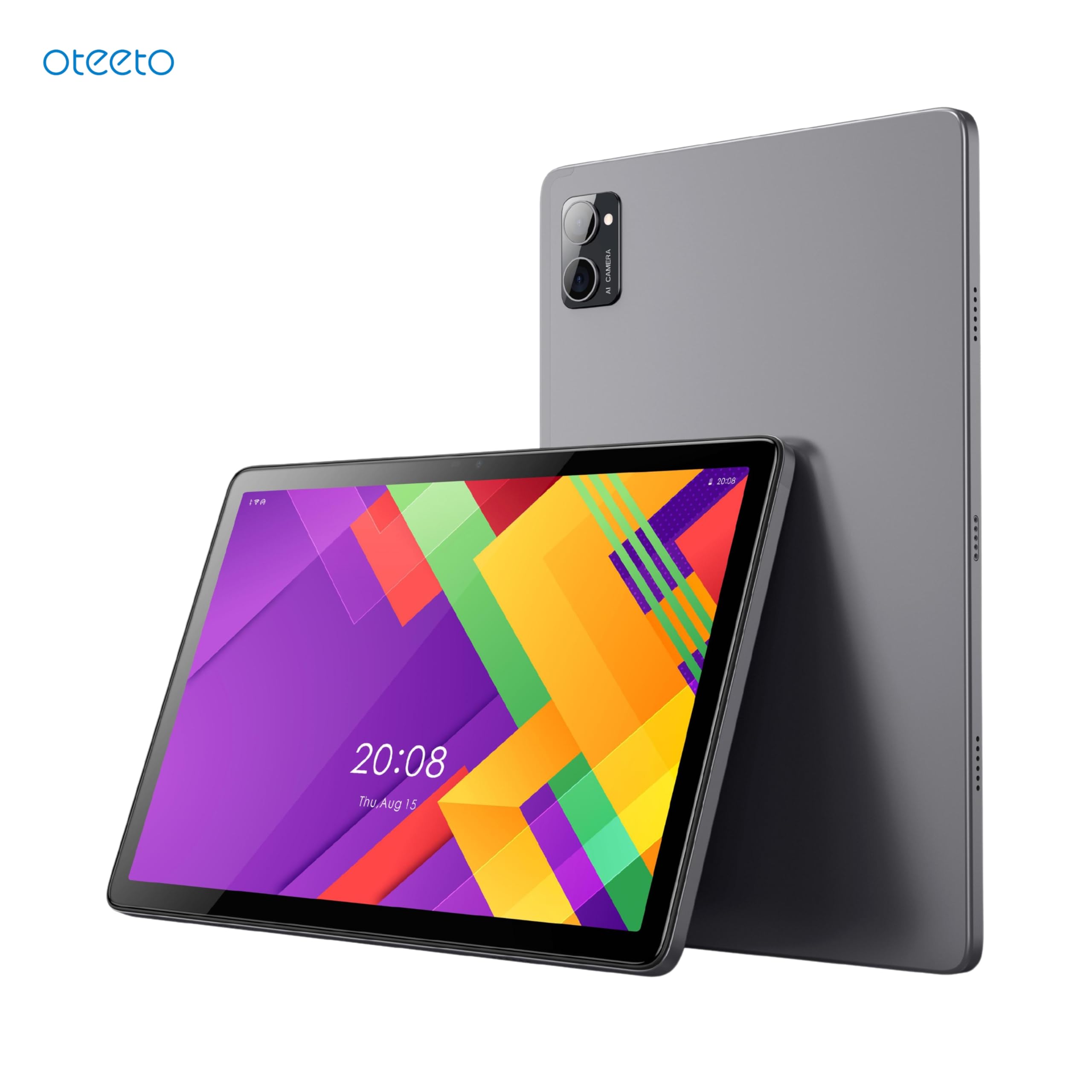 Oteeto TAB 11 Pro Tablet/10.1 Inch IPS LCD/8GB RAM + 512 GB ROM/5G Network/6000 mAh/8MP Front + 13MP Rear Camera/Octa Core 1.3GHz/Android 13/Includes Keyboard,Touch Pen,Mouse (Gray)