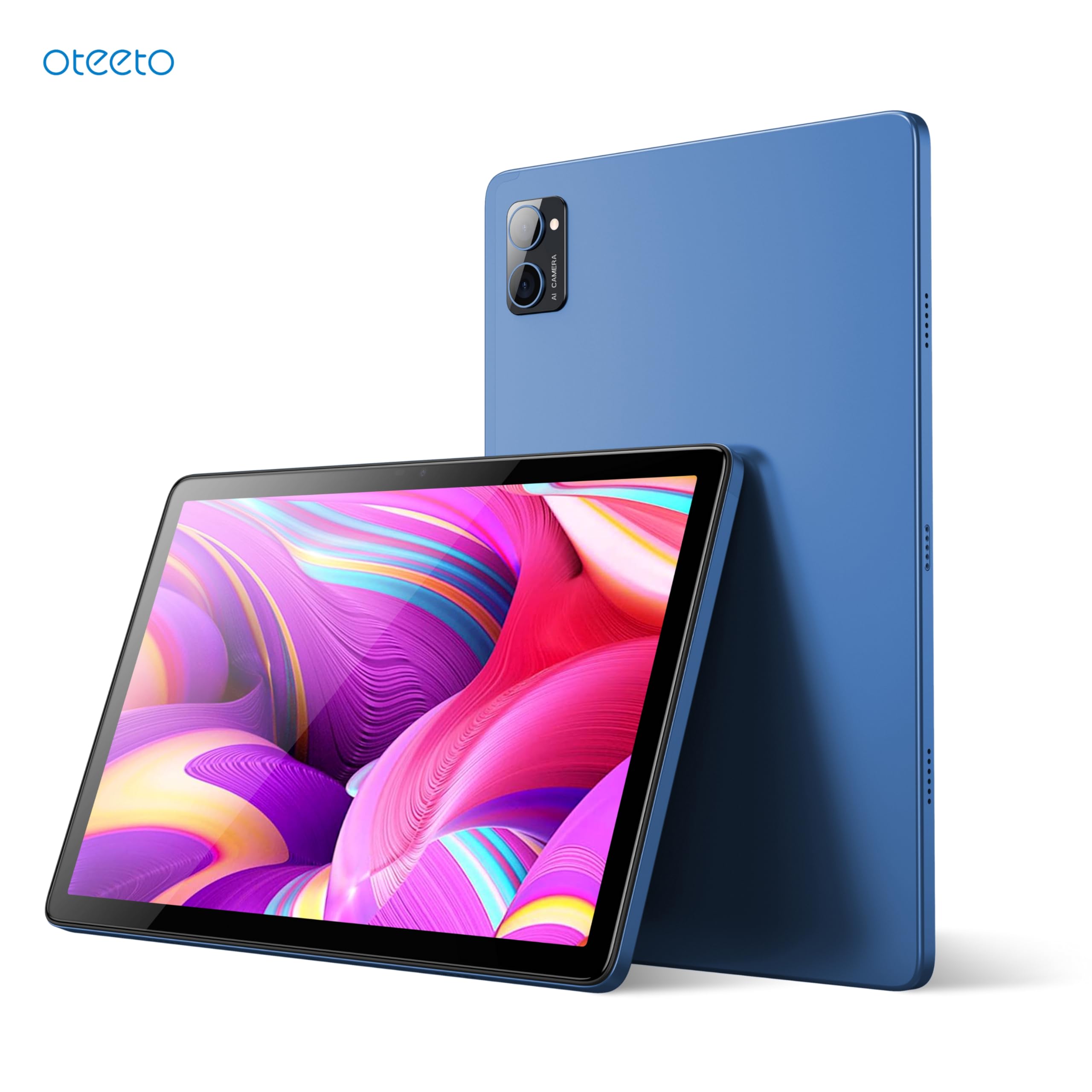 Oteeto TAB 11 Pro Tablet/10.1 Inch IPS LCD/8GB RAM + 512 GB ROM/5G Network/6000 mAh/8MP Front + 13MP Rear Camera/Octa Core 1.3GHz/Android 13/Includes Keyboard,Touch Pen,Mouse (Blue)