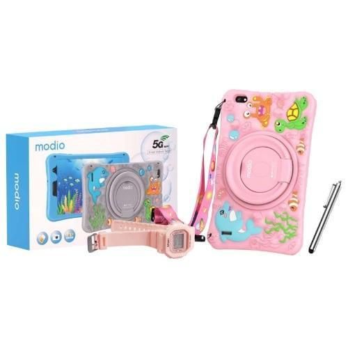 Modio NEW M128 KIDS STUDY TABLET 8INCH 256GB/6GB 4000MAH 5G SIMCARD SLOT WITH SILICONE COVER