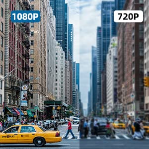 3 in 1 Full HD Car Dashboard Camera with 4 Inch Display, G-Sensor Motion Detection,Loop Recording & Night Vision