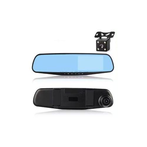 Car Video Recorder Full HD 1080P Car Video Camera Dual Lens for Vehicles Front & Rearview Mirror Car DVR Dash Cam Reverse Parking System Rear Cam LED Night Vision & Waterproof