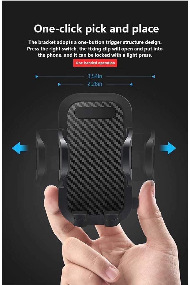 Car Phone Holder, Phone Mount For Car, Strong Grip Suction Cup 360°Rotation Car Cradle Smartphone Mount For Dashboard Windscreen, Universal Handsfree Stand, Compatible with iPhone Samsung
