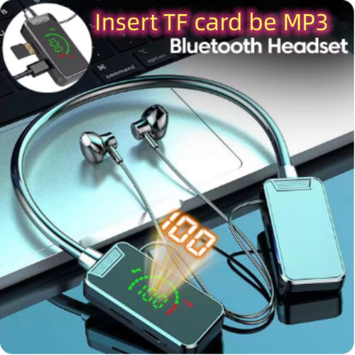 Neck-Hanging Bluetooth 5.4 Wireless Headset Inset TF Card Can Be MP3 Wireless Headphones