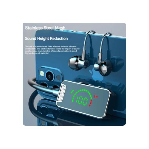Neck-Hanging Bluetooth 5.4 Wireless Headset Inset TF Card Can Be MP3 Wireless Headphones