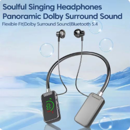 Neck-Hanging Bluetooth 5.4 Wireless Headset Inset TF Card Can Be MP3 Wireless Headphones