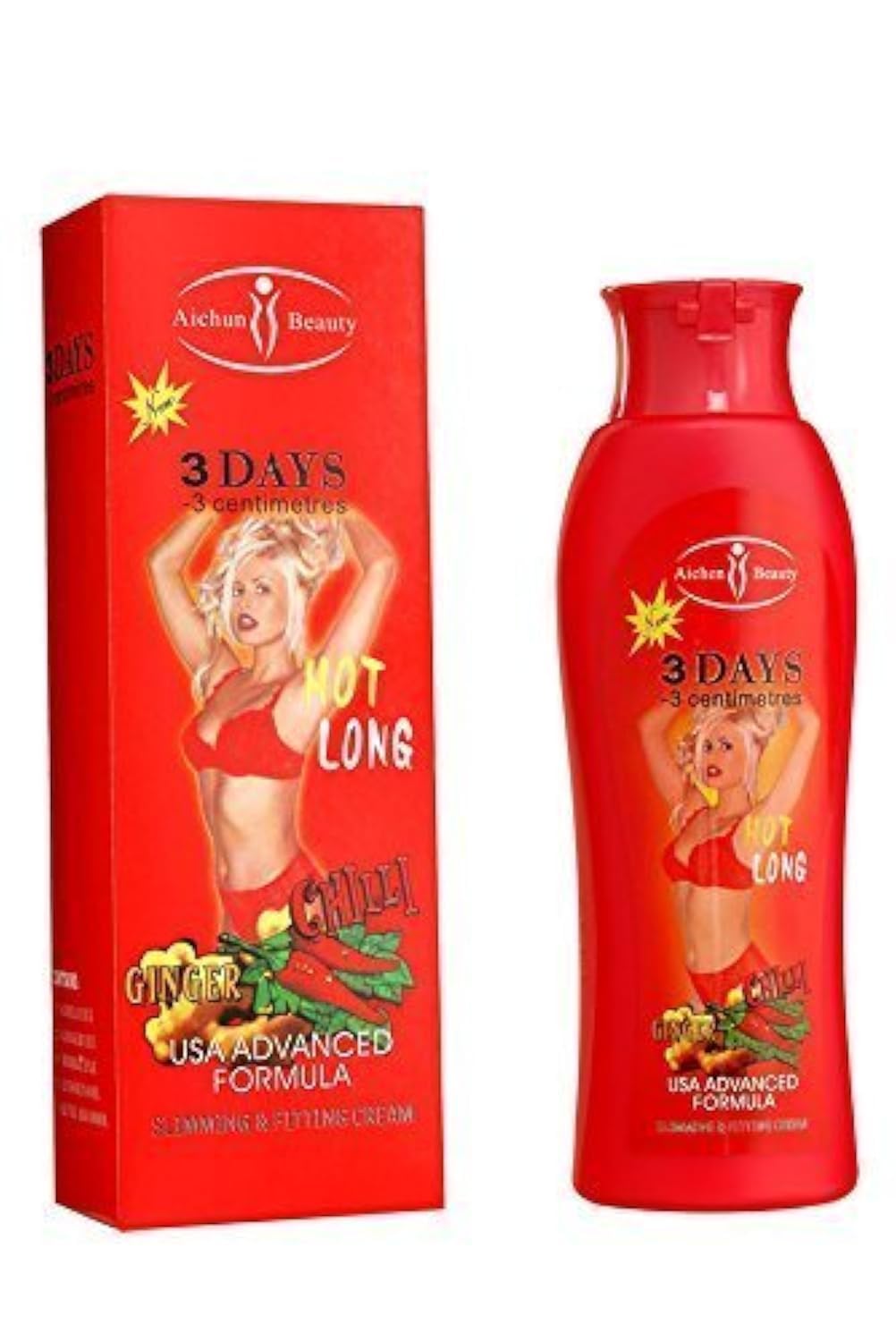 Aichun Beauty Hot Long Chilli Ginger Slimming Cream Reduce Tummy- 200ml.